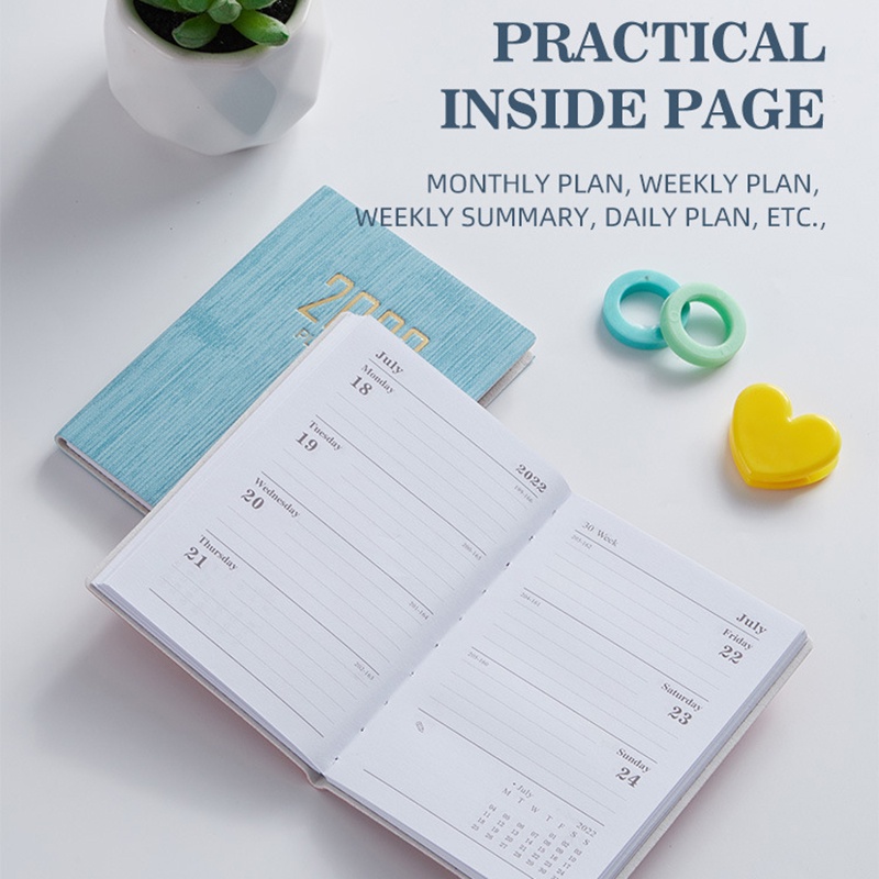 365 Planner Limelight WISDOMMini Notebook 365 Days Portable Pocket