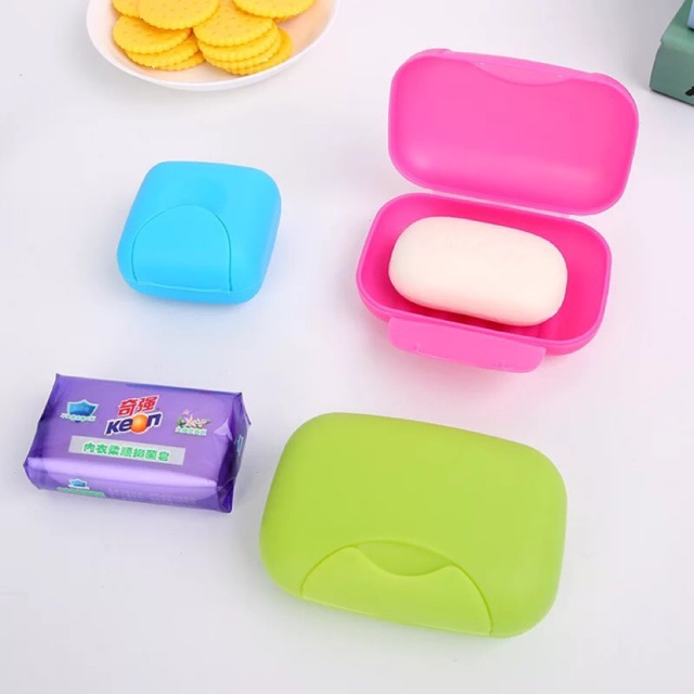 Candy color Leakproof Travel Waterproof Soap Box with lock | Shopee ...