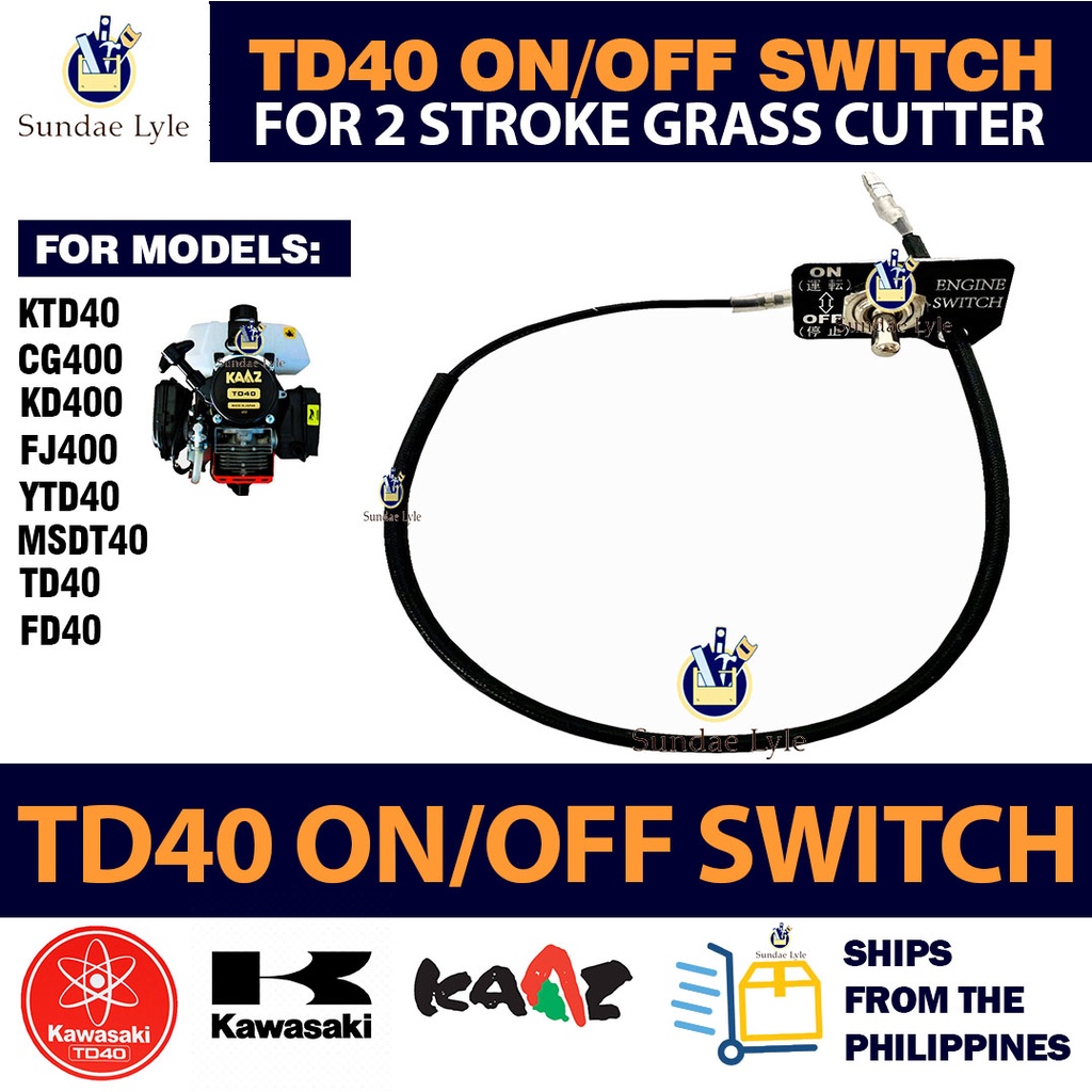 Engine On/Off Switch for TD40 Kawasaki 2 stroke Grass Cutter Brush