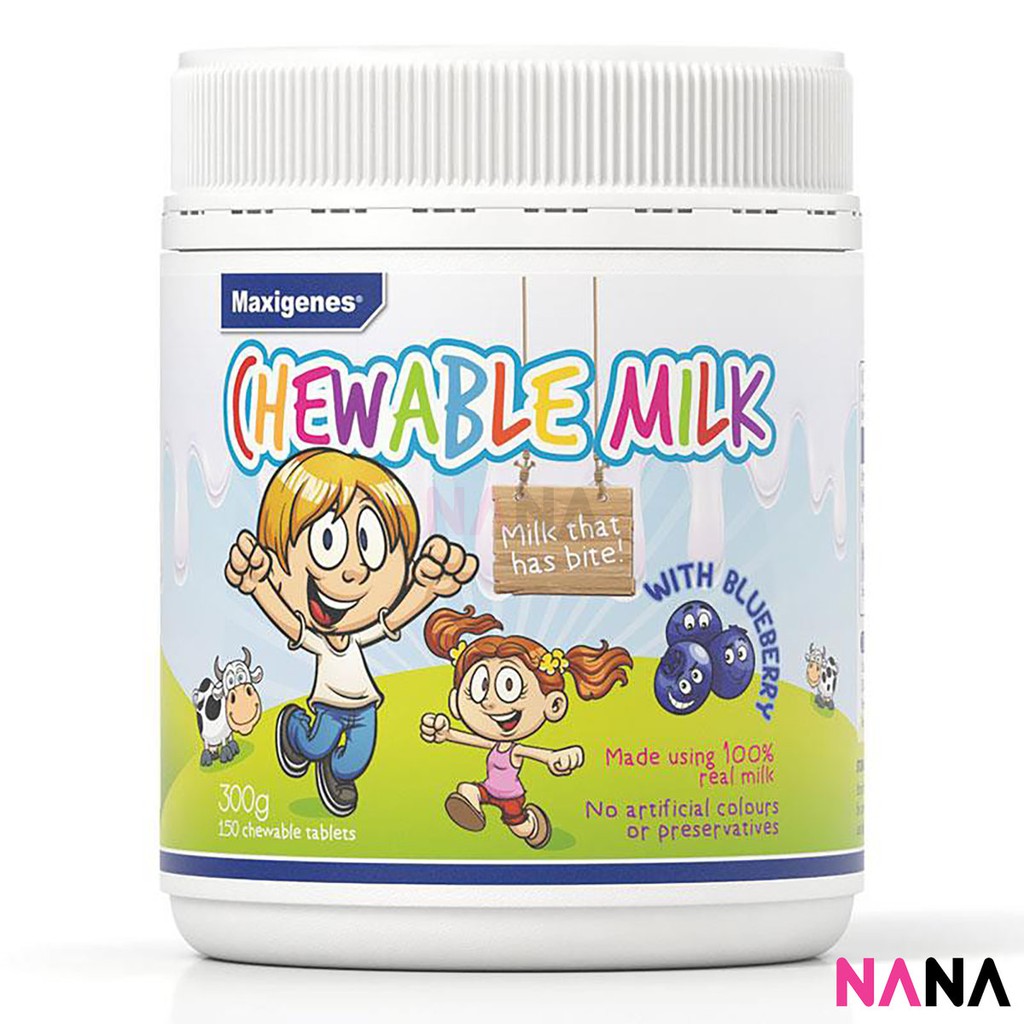 Maxifit Chewable Milk With Blueberry 150 Tablets | Shopee Philippines