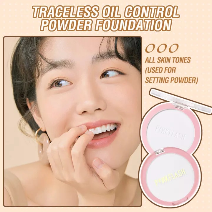 PINKFLASH Longlasting Matte Traceless Waterproof Oil Control Pressed