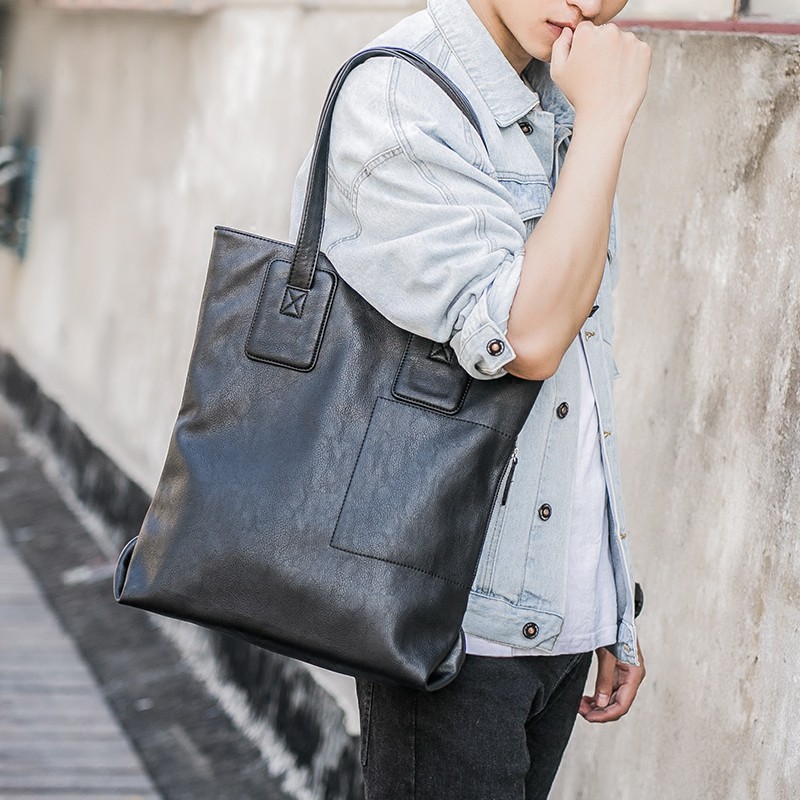 Mens tote bag online with zipper