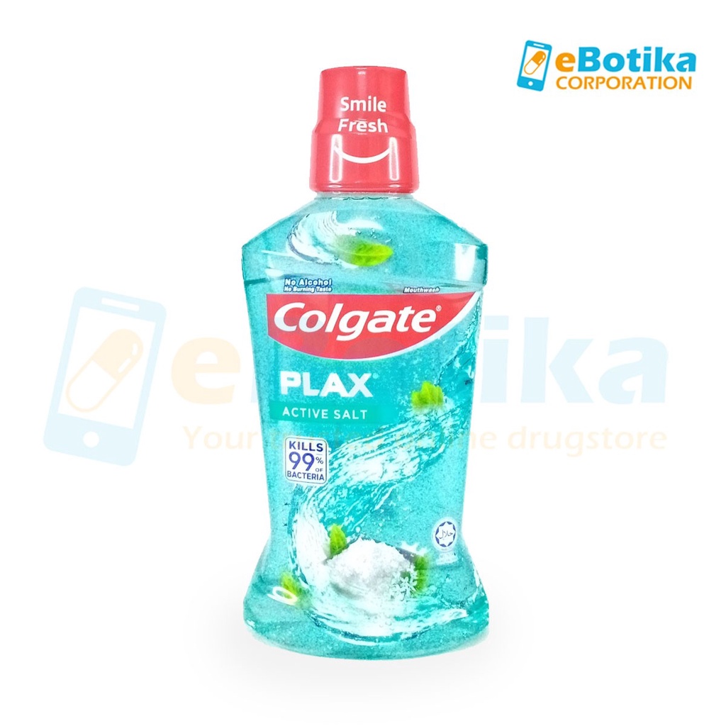 Colgate Plax Mouthwash Active Salt Flavor 500ml Shopee Philippines