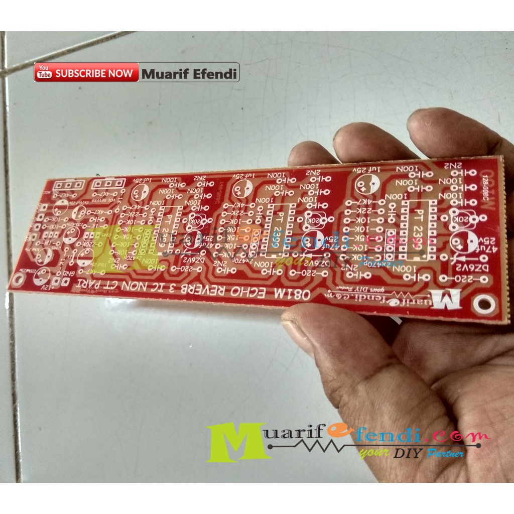 Pcb Echo Effect digital Effect 3x2399 reverb mic mixer REGULATOR NON CT