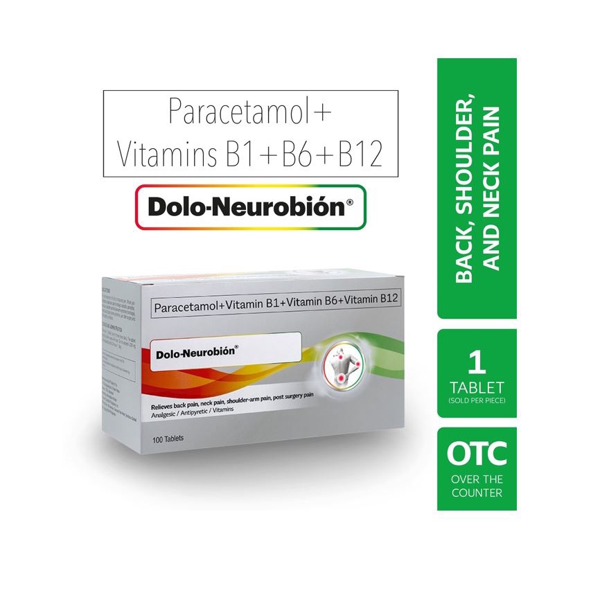 DOLONEUROBION Paracetamol Vit B1 Vit B6 Vit B12 FilmCoated Tablet 1