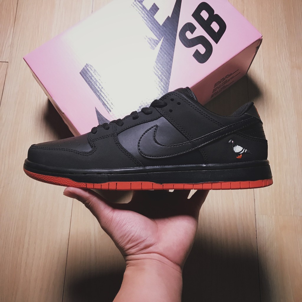 ✠▦Nike SB Dunk Low TRD QS “Pigeon” Black P running shoes men