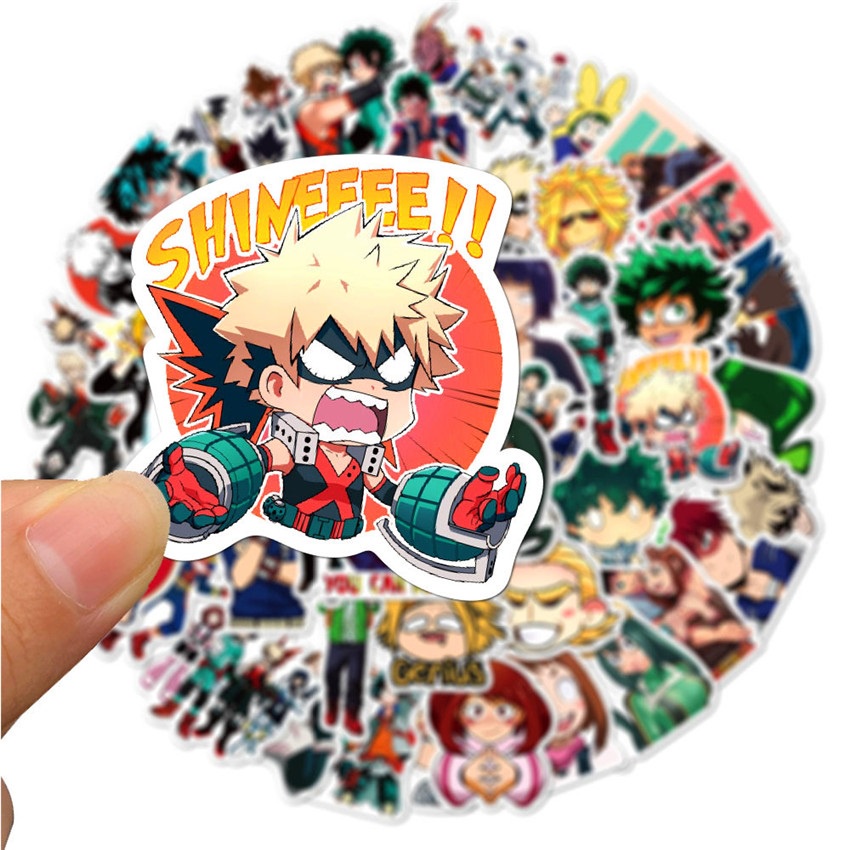 20pcs My Hero Academia Stickers Waterproof Decals Anime Manga Series Shopee Philippines 6951