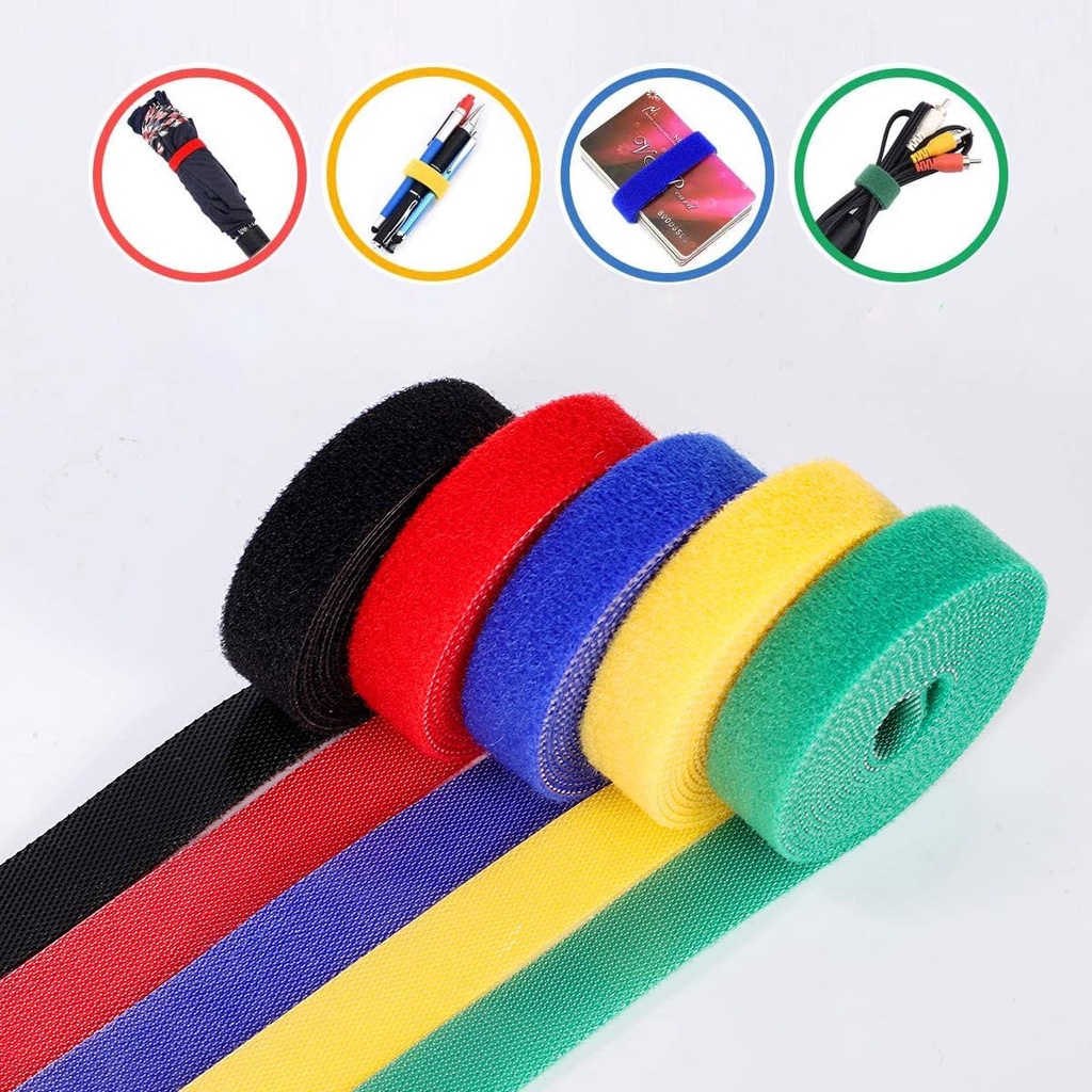 Nylon Velcro Cable Tie Back to Back Gripping Strap Cable Ties Velcro