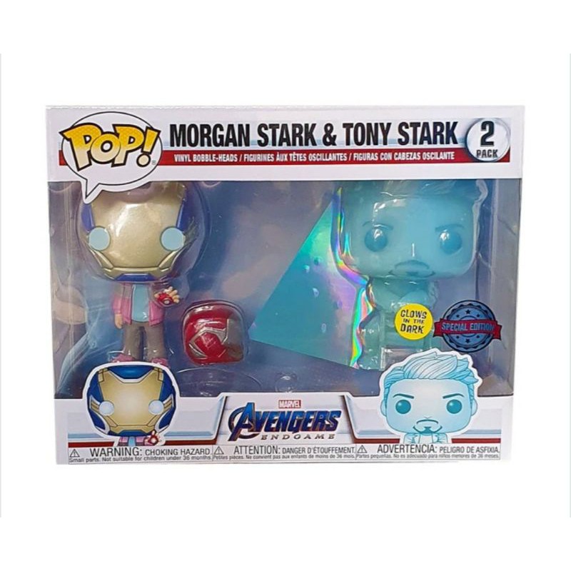 Funko Pop! Marvel Avengers Endgame Morgan Stark and Tony Stark Pop