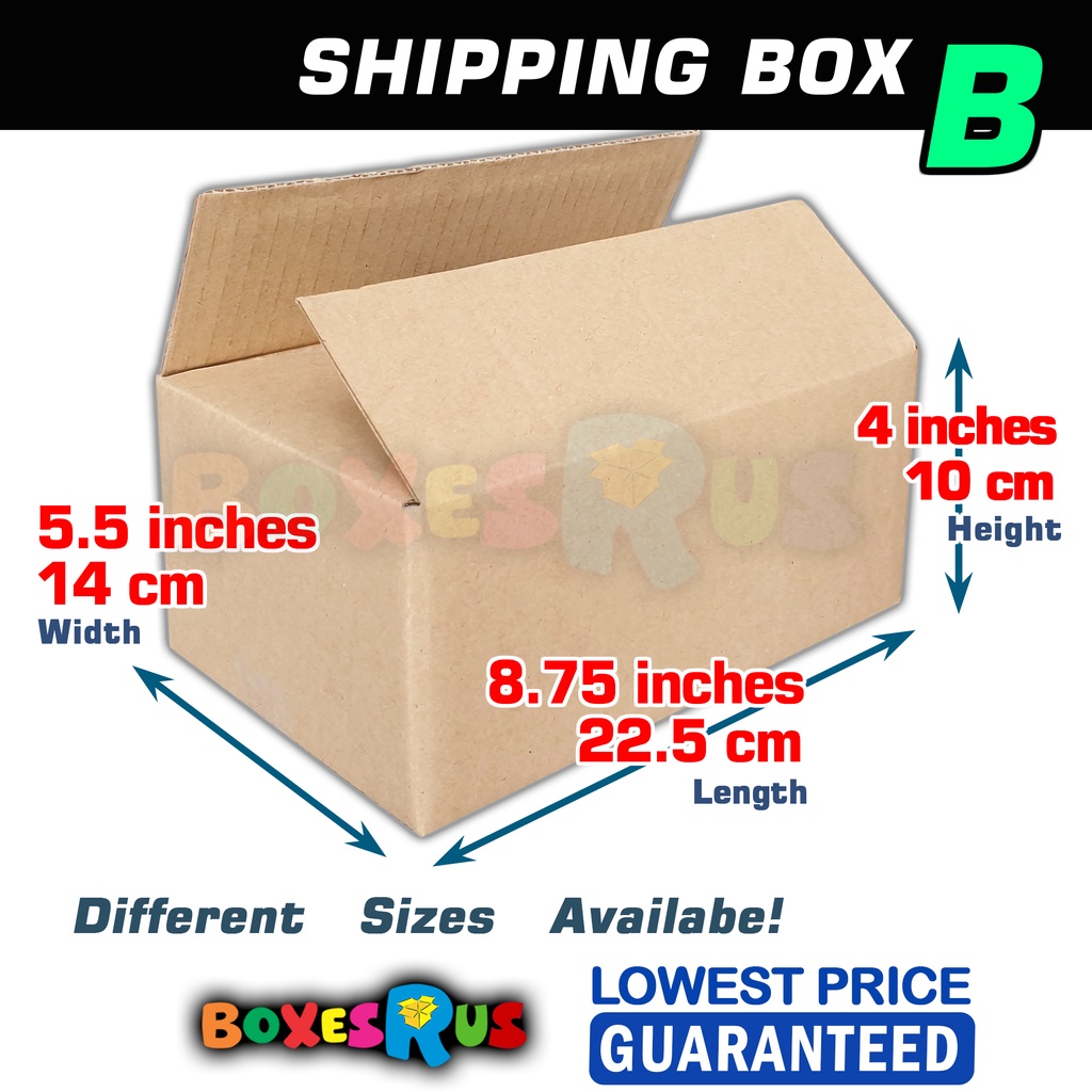 Gift Box Small Shipping Corrugated Box A C sold per piece by Boxes R