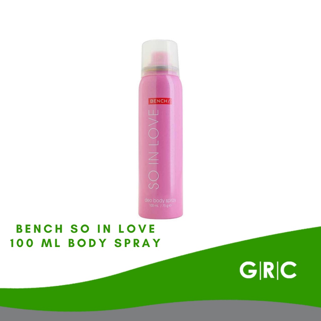 Bench So In Love 100 ML Body Spray | Shopee Philippines