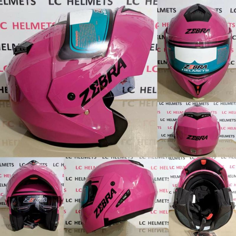 Pink 2024 modular helmet