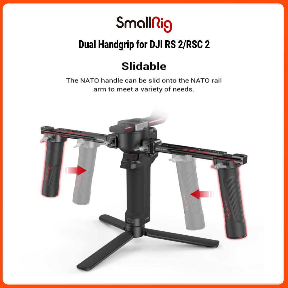 SmallRig Dual Handle Handgrip for DJI RS 4, RS 4 Pro, RS 3 , RS 3 Pro ...