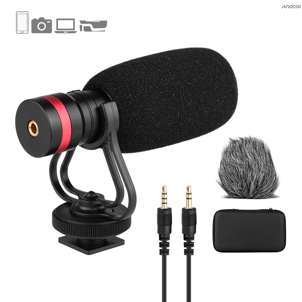 [COD]Cardioid Directional Condenser Microphone with Anti-Shock Mount 3 ...
