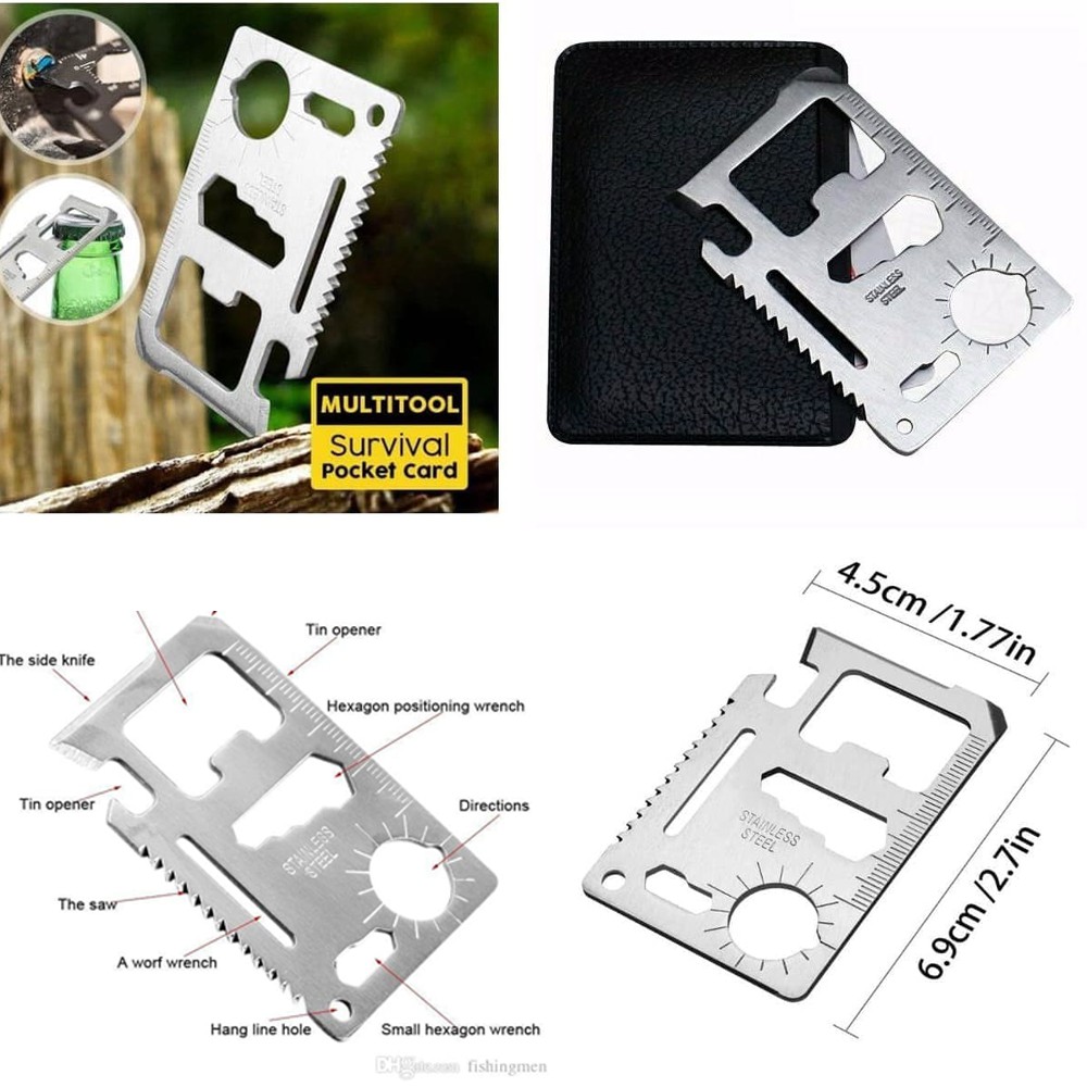 Mini Outil Multifonction De Survie - Porte-clés Tournevis - Ouvre-boîte - Neuf