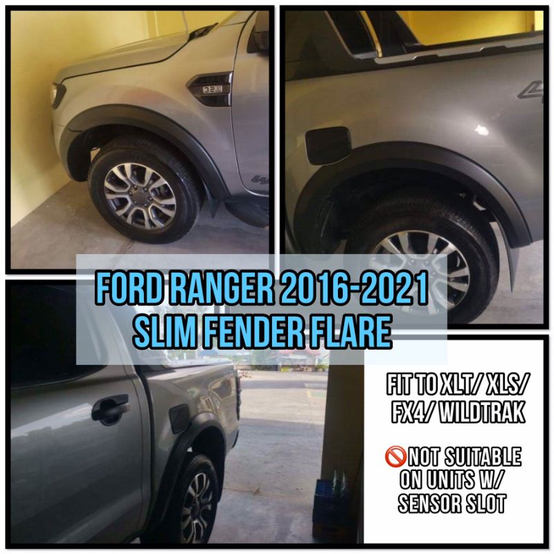 Ford Ranger 20162022 Slim Fender Flare Shopee Philippines