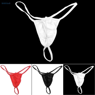 Underwear Underpants Breathable Comfy Knickers T-back Hollow Men Sexy U  Convex Open Briefs