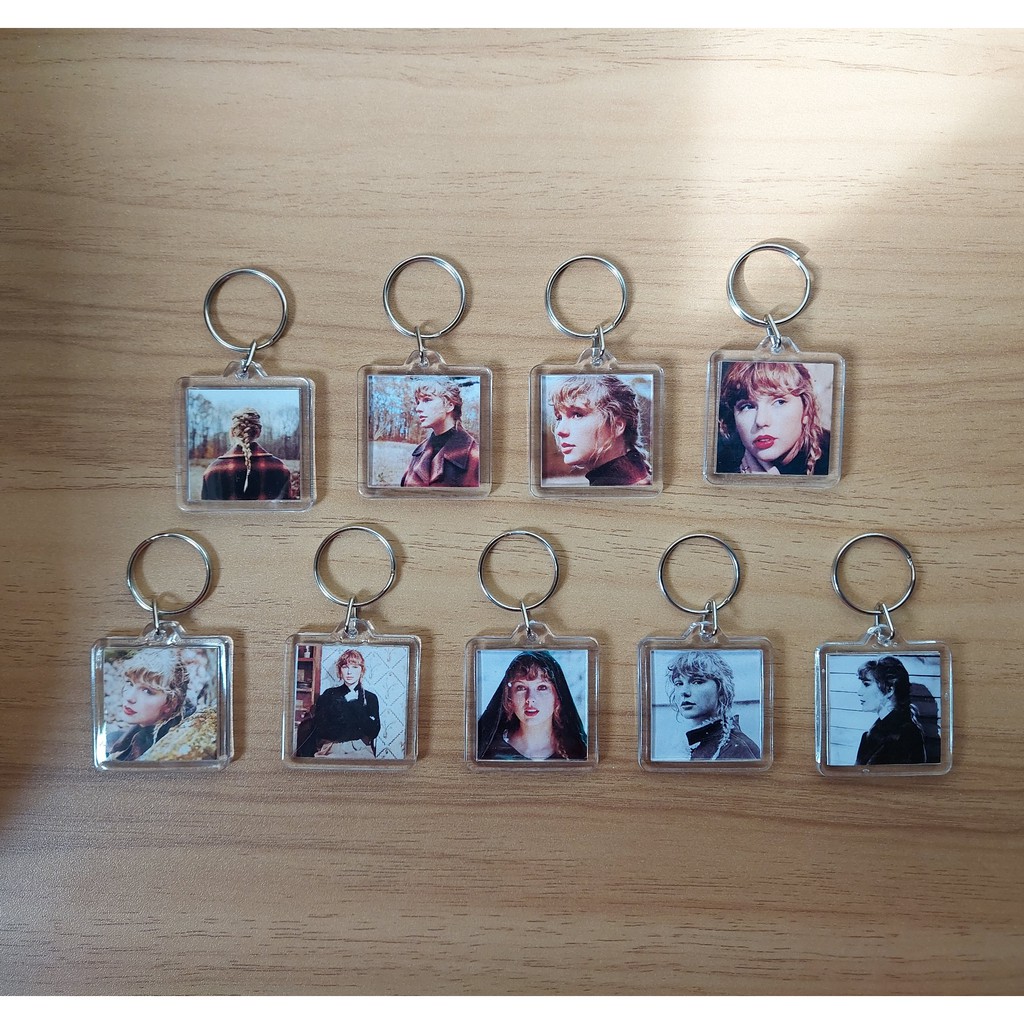 Taylor Swift evermore inspired Keychain set of 9 / Taylor Swift ...