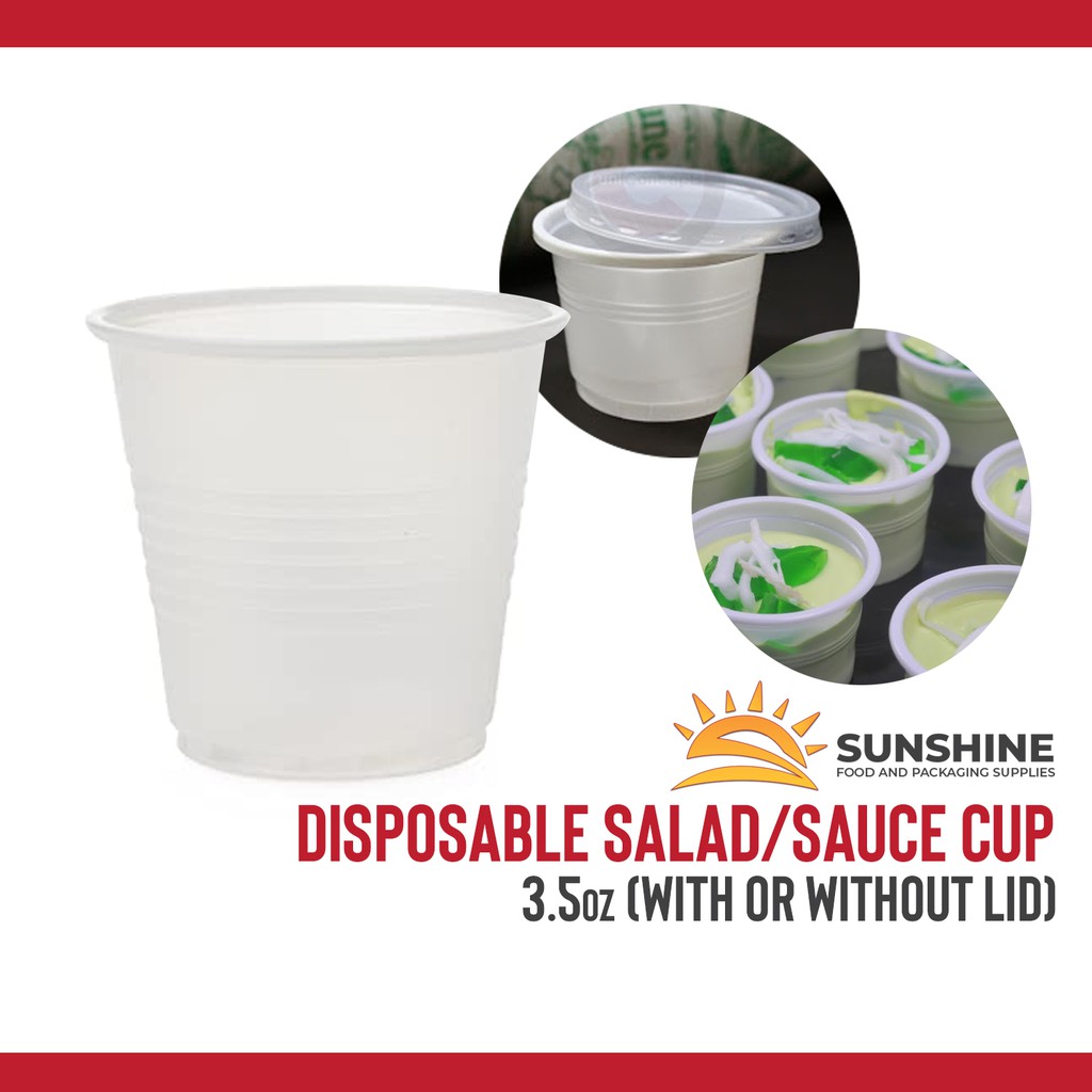 Salad cup with lid 3.5oz (50pcs per pack)