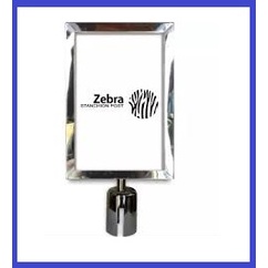 ZEBRA Stanchion post, crowd barrier post with portrait signage | Shopee ...