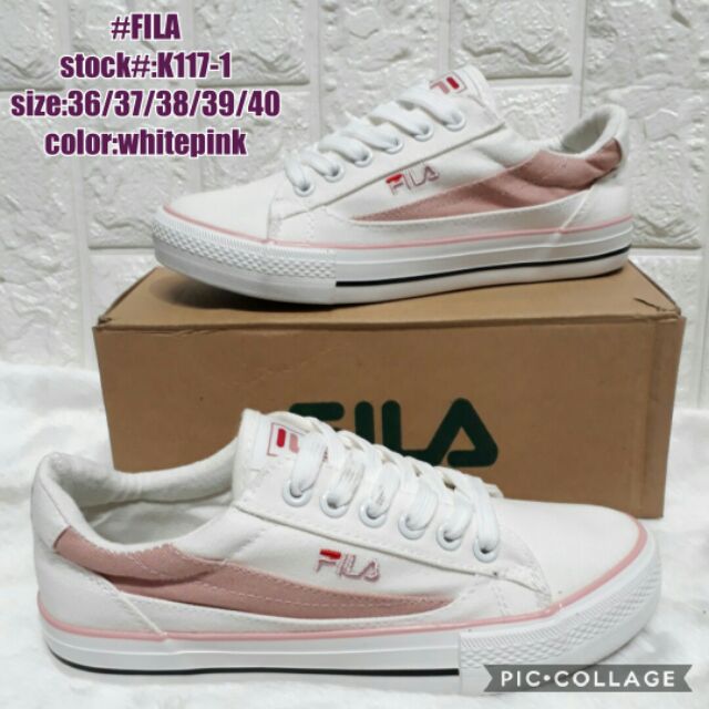 Fila canvas shoes on sale white