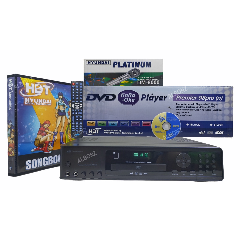 Hyundai DVD Karaoke Player With Microphone HDT Premier-98pro(n ...