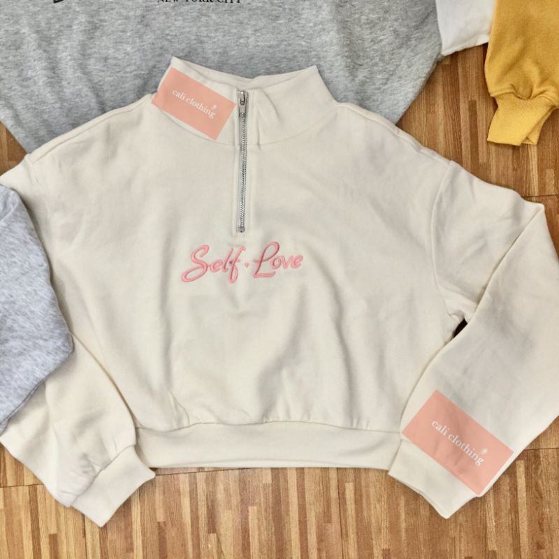 Self love sweatshirt discount h&m