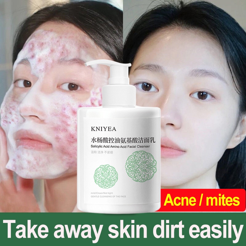 500ml Salicylic Acid Cleanser Amino Acid Facial Cleanser Foam Cleanser