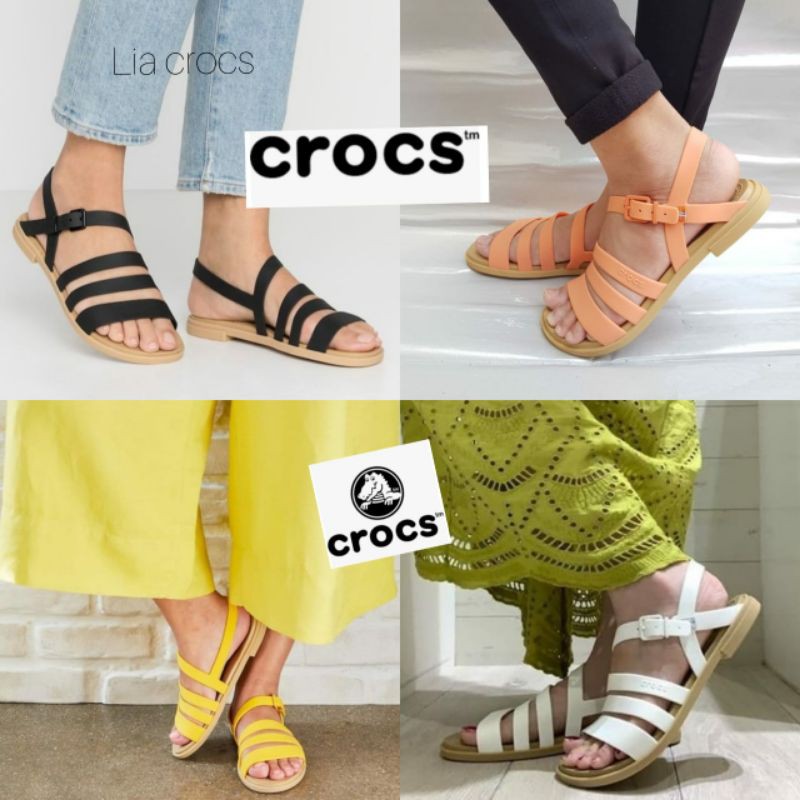 Crocs tulum sandal discount black