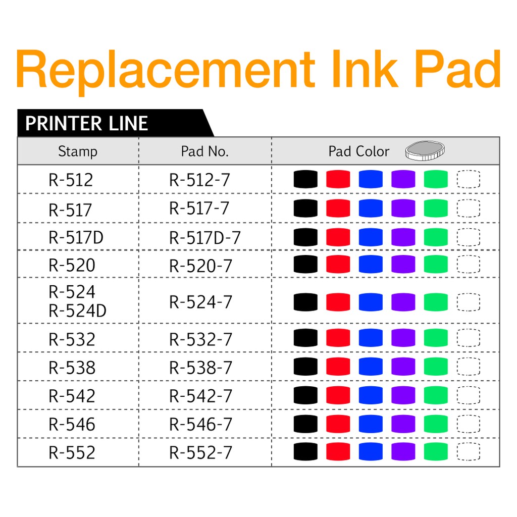 Shiny Replacement Ink Pad (For Model R512-R552) | Shopee Philippines
