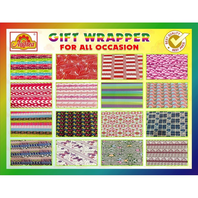 Gift Wrapper(FSI) - Coated for all occasion (sold in 10 pcs.& 25 pcs ...