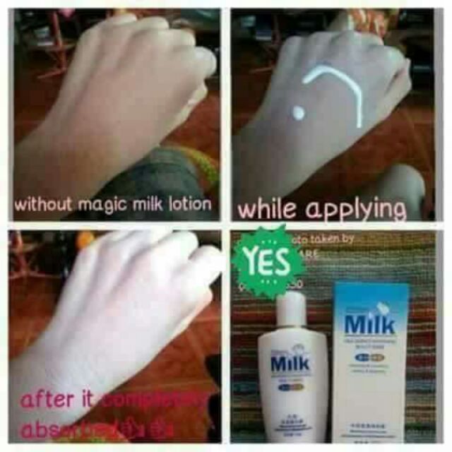 Milk lotion deals whitening skin