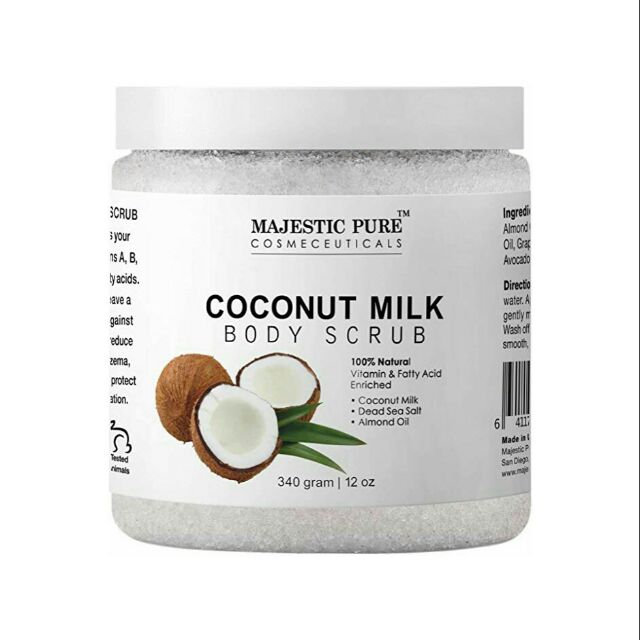 Majestic Pure Coconut Milk Body scrub 12 oz. Shopee Philippines