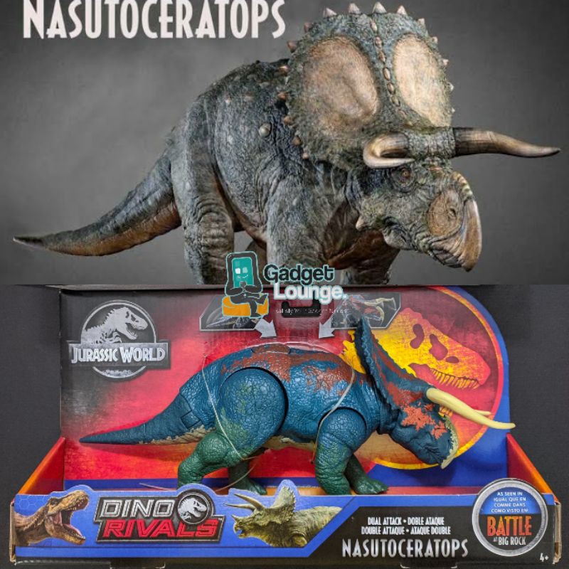 Jurassic World Dominion Toys Jurassic World Dino Rivals Dual Attack ...