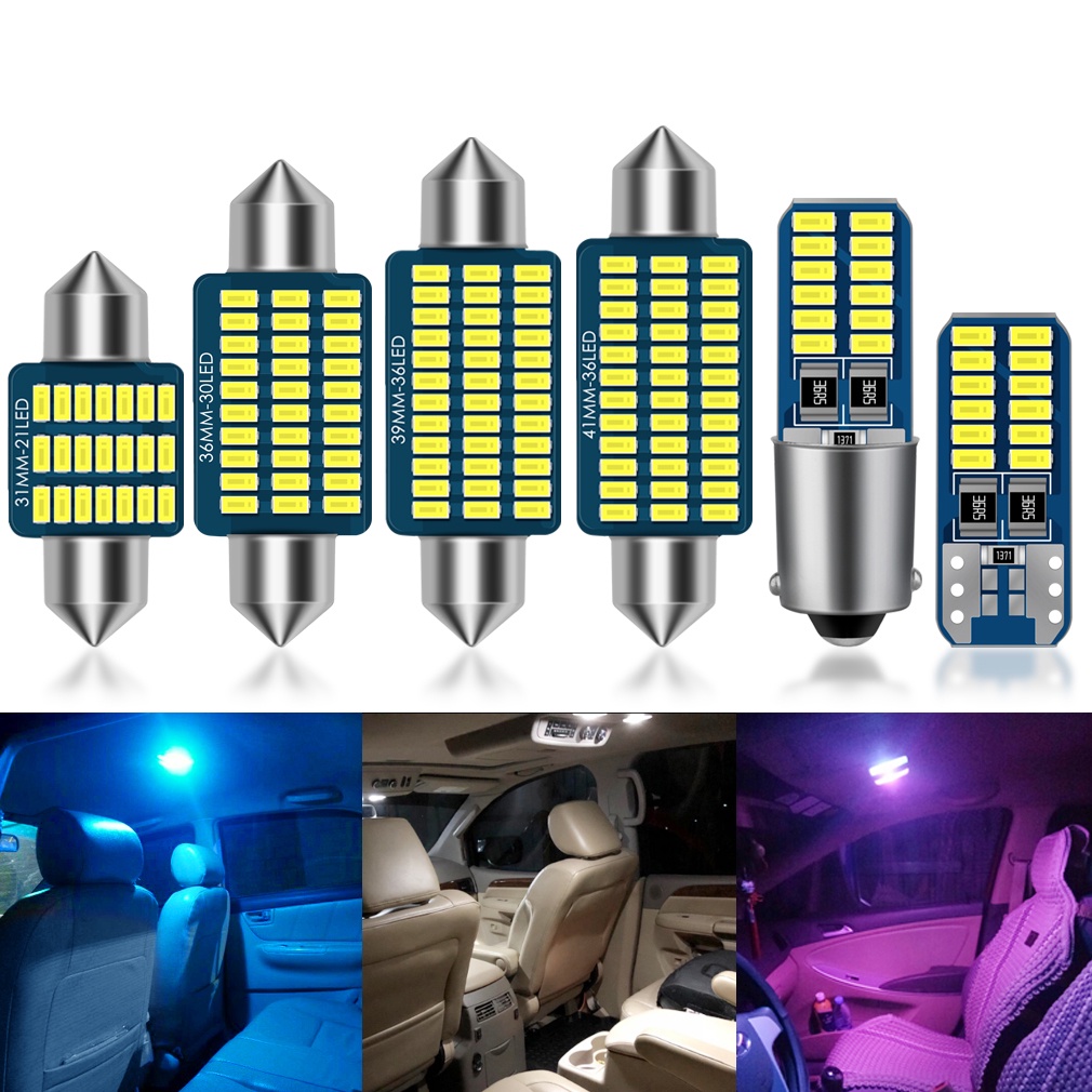 BeiLan 10pcs T10 LED W5W Lampadine 5-SMD 5050 Auto Cuneo DC12V Luci Bianche Luminoso Eccellente Luci Ricambio Per Interni Auto Lampadine Del Cruscotto Luci Targhe 2825 175 192 168 194 501 (4014 White