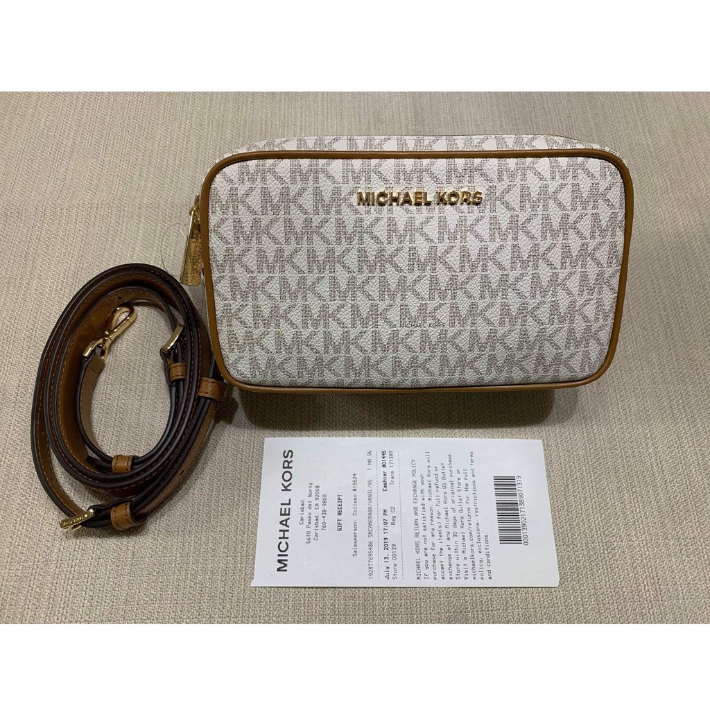 SALE Michael Kors Connie Small Camera Bag Vanilla Acorn Shopee Philippines