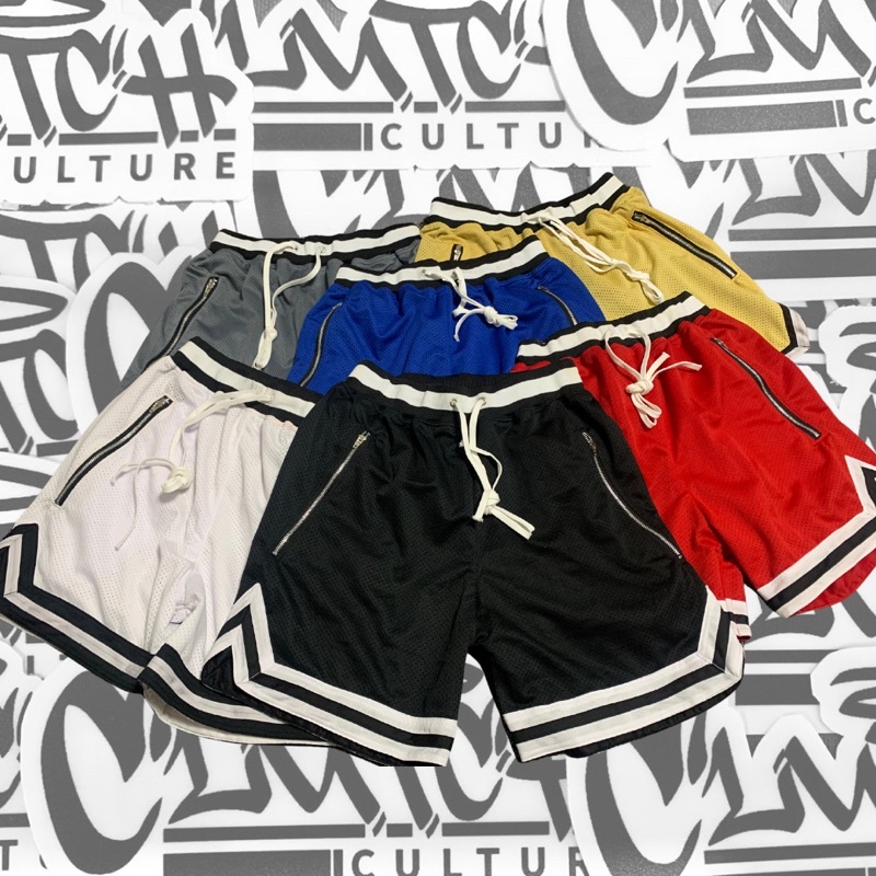Clutch Culture: Casual Mesh Shorts (Premium) w/drawstring (off-white)