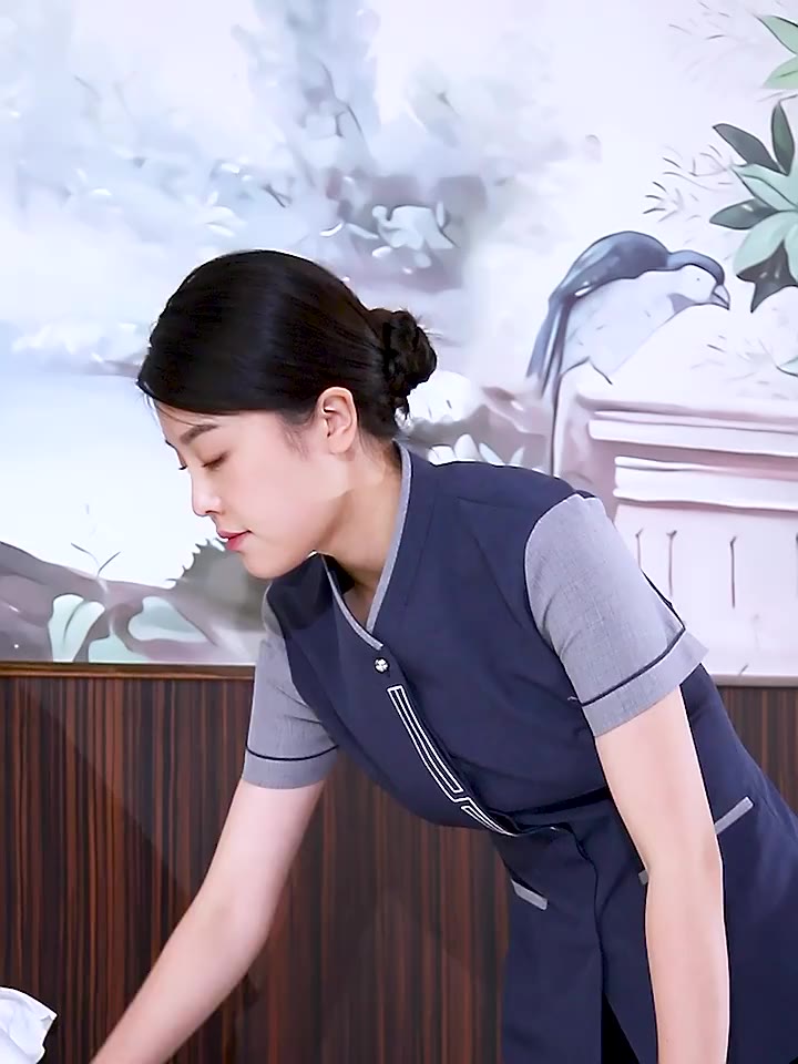 UnisexRestaurant waitress short-sleeved hotel room service clothes ...