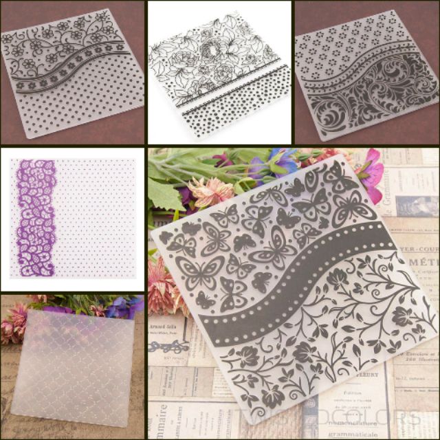Emboss Folder Template Scrapbook Diy | Shopee Philippines