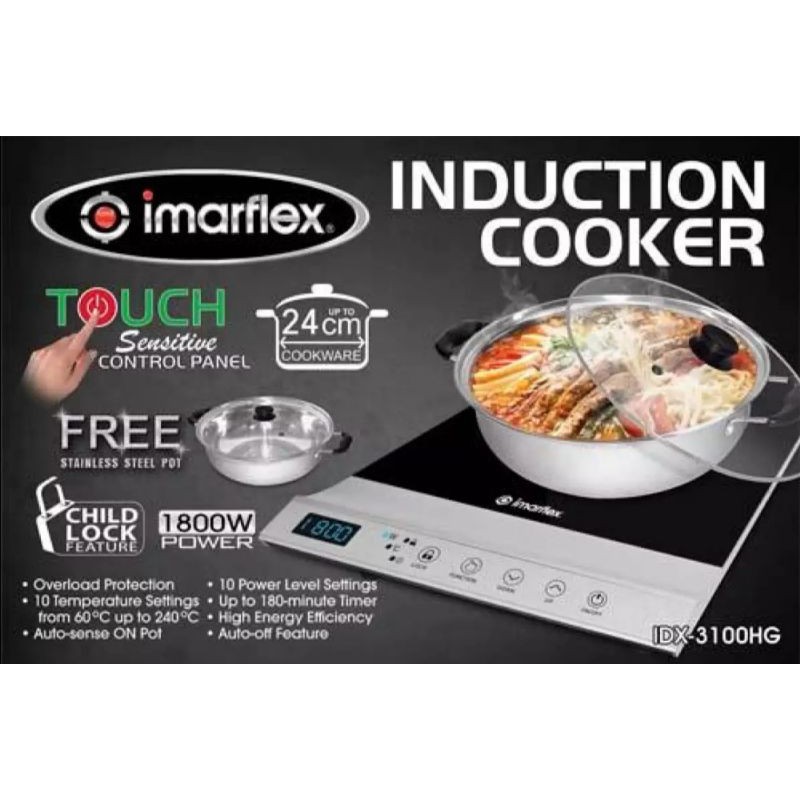 Imarflex Induction Cooker IDX3100HG Shopee Philippines
