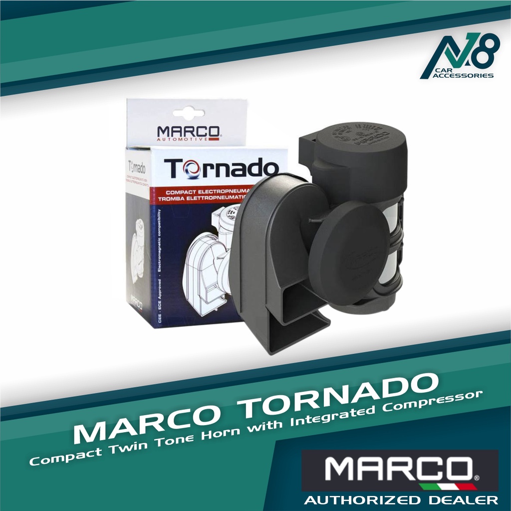 Marco Hurricane HT1 Compact ElectroPneumatic Truck Horn with