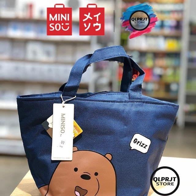 We Bare Bears Lunch Bag By MINISO JAPAN Shopee Philippines