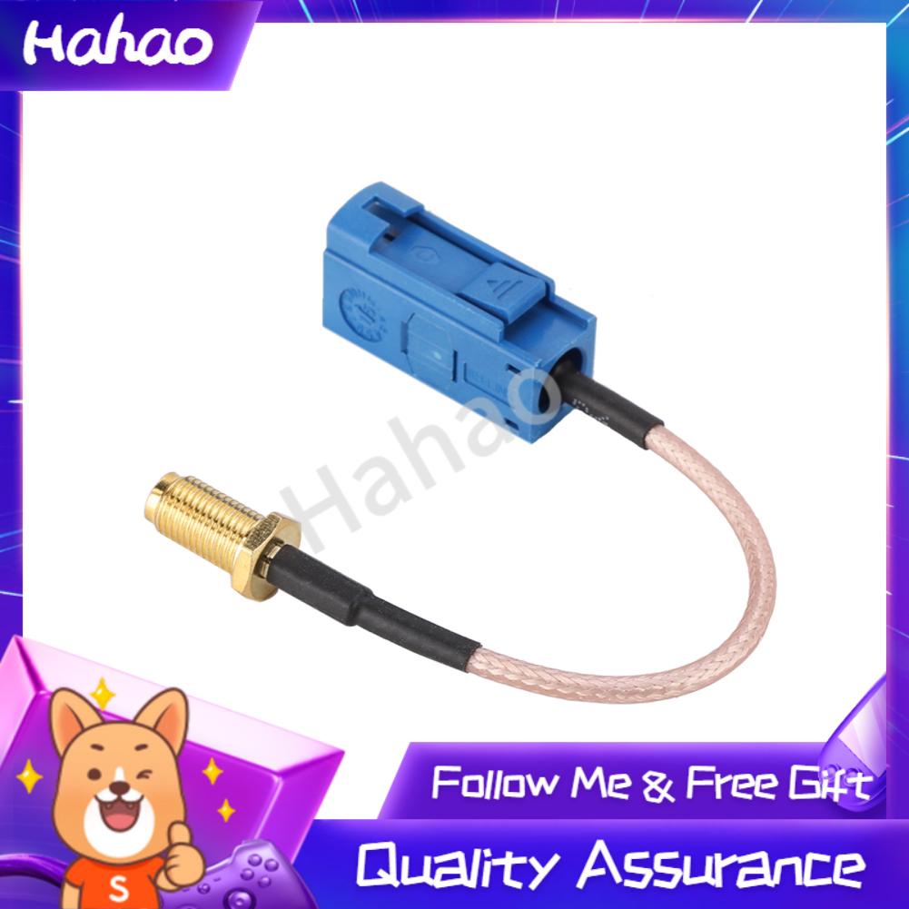 Hahao 13cm Fakra to SMA Plug Adapter Pigtail Cable for Car GPS Antenna