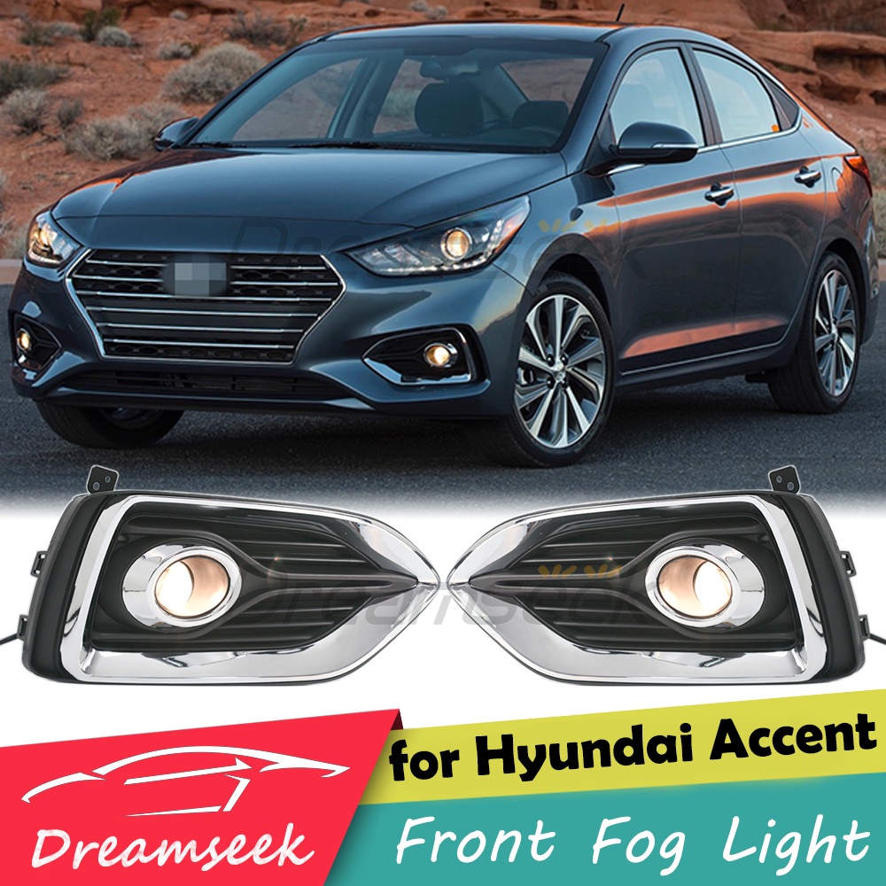 Front Bumper Fog Light for Hyundai Accent 2018 2019 2020 2021 2022 2023 ...