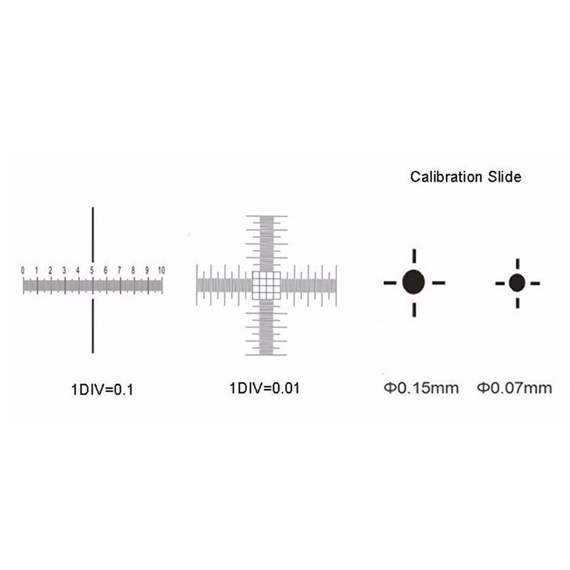 0.01mm Microscope Stage Micrometer Cross Dot 0.01mm Microscope ...