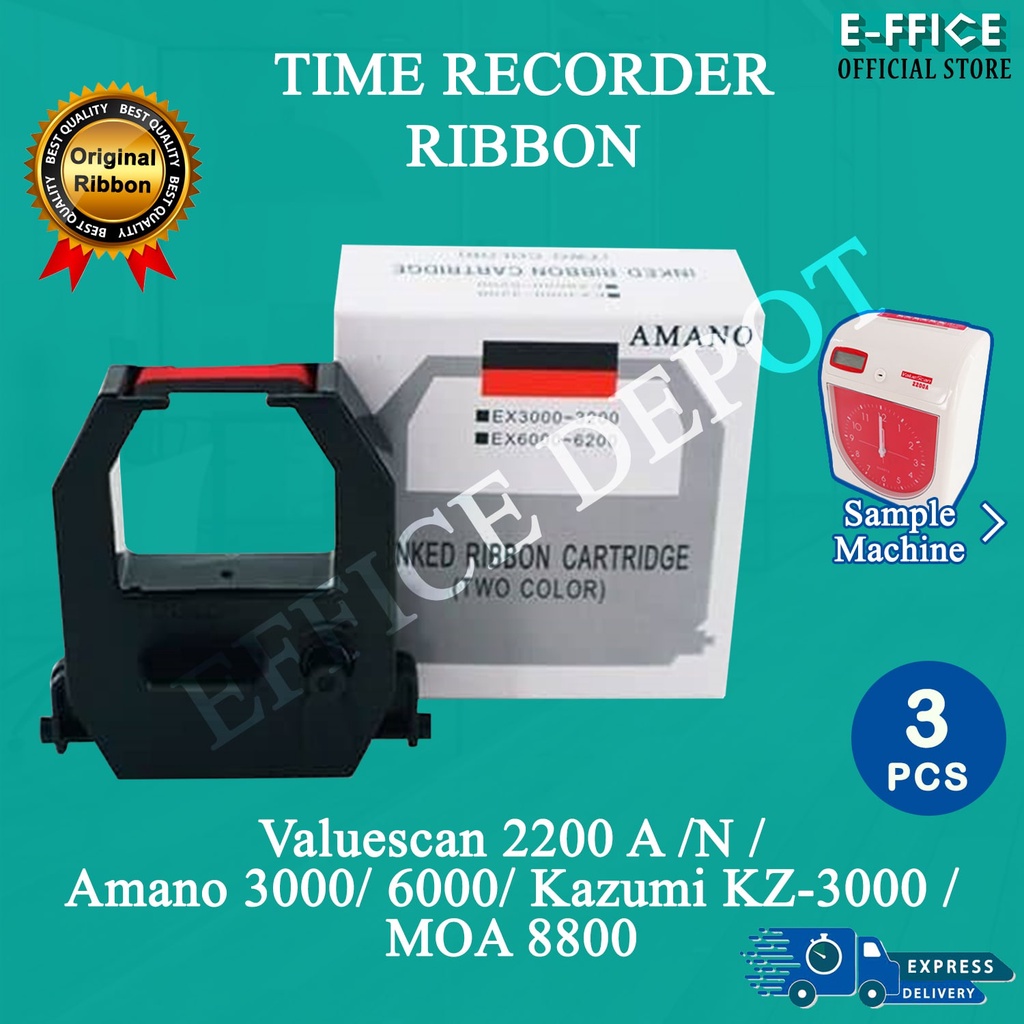 Effice Depot - Time Recorder Ribbon -Valuescan 2200 A /N -Amano 3000 / ...