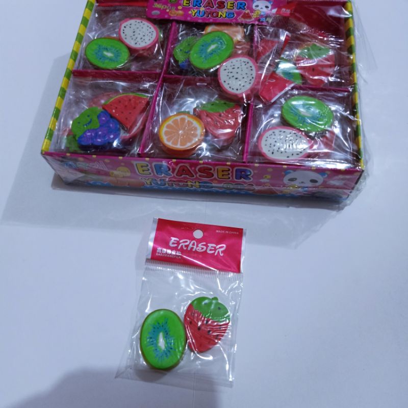 Fruit eraser (2 pieces in one pack) Shopee Philippines