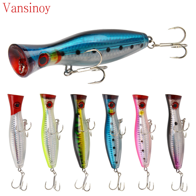 Fishing Popper Lure 12cm 40g Topwater Popper Lure for Saltwater Surface  Casting and Freshwater Surface Fishing