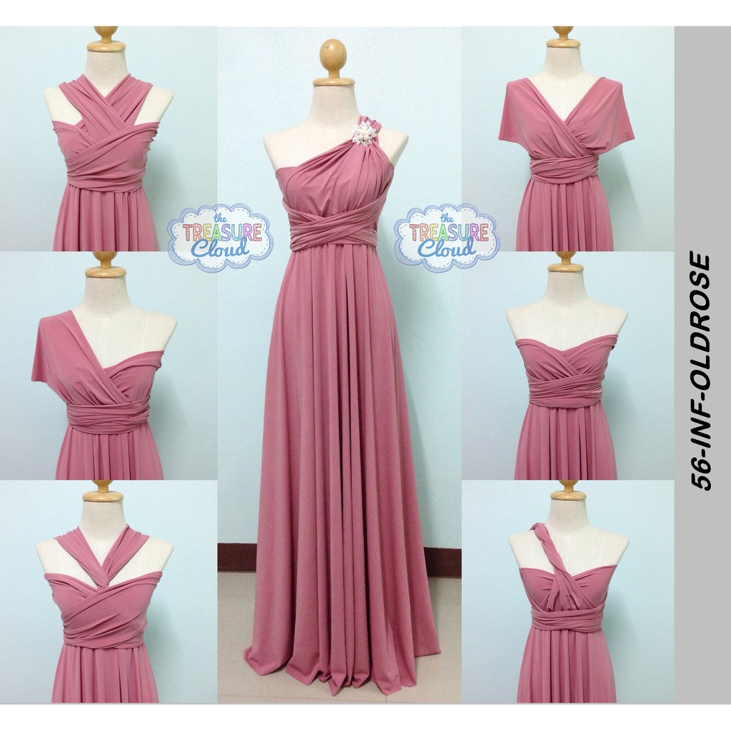 Old rose best sale bridesmaid gown