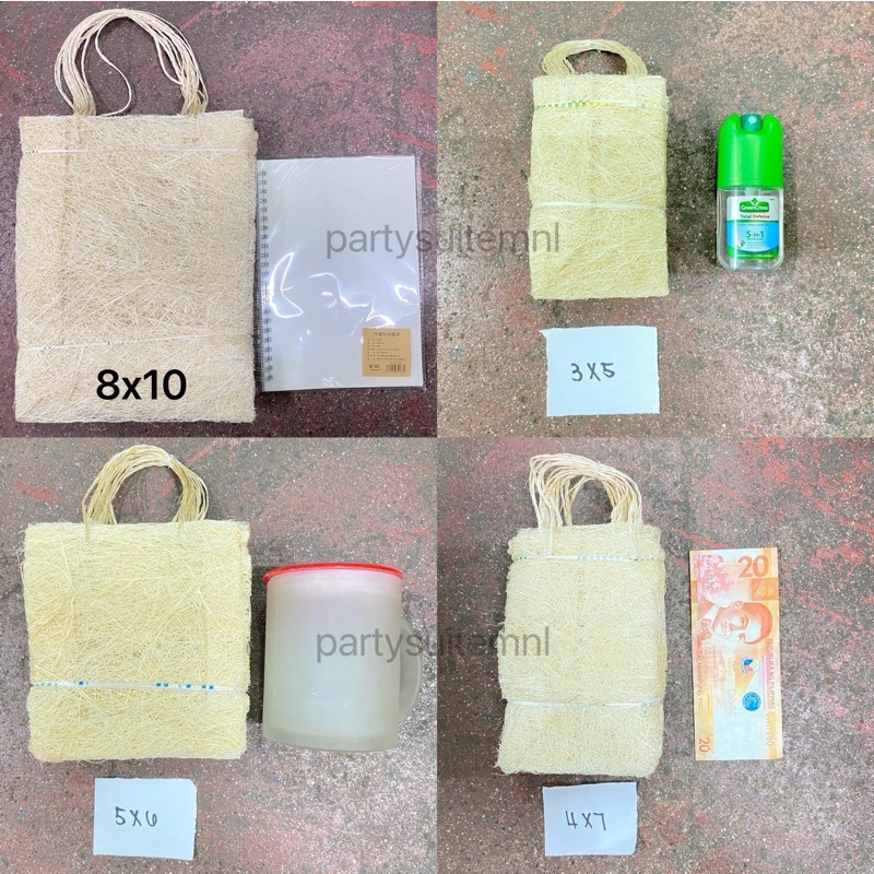 ◇☑♟Local 10 Pieces Abaca Souvenir/ Giveaway Bag | Shopee